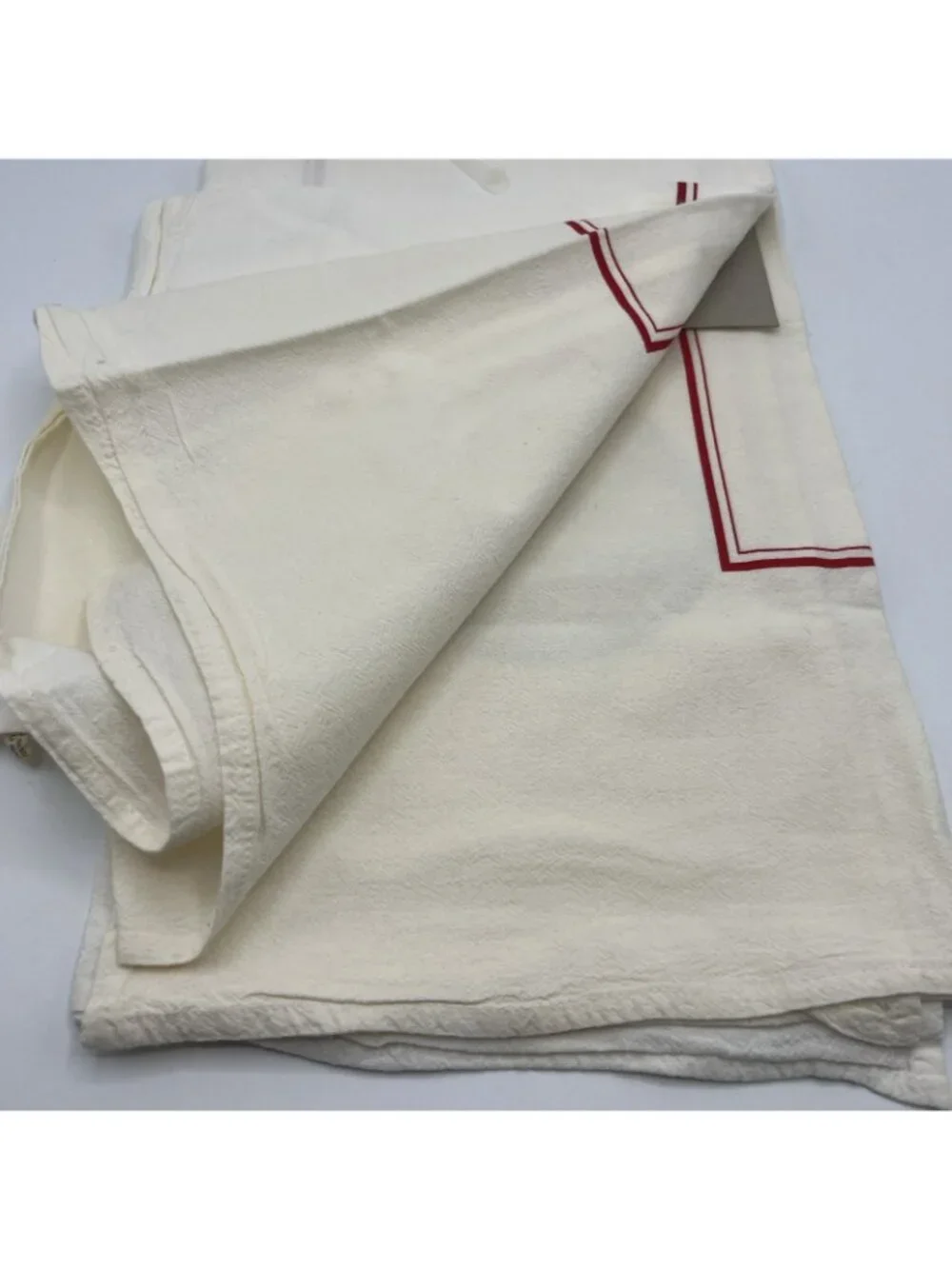 Vintage Kentfields Floursack Kitchen Towels Cotton 2 26x29 Olive Oil Dijon